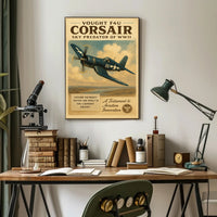 Vought F4U Corsair: Sky Predator of WWII Poster