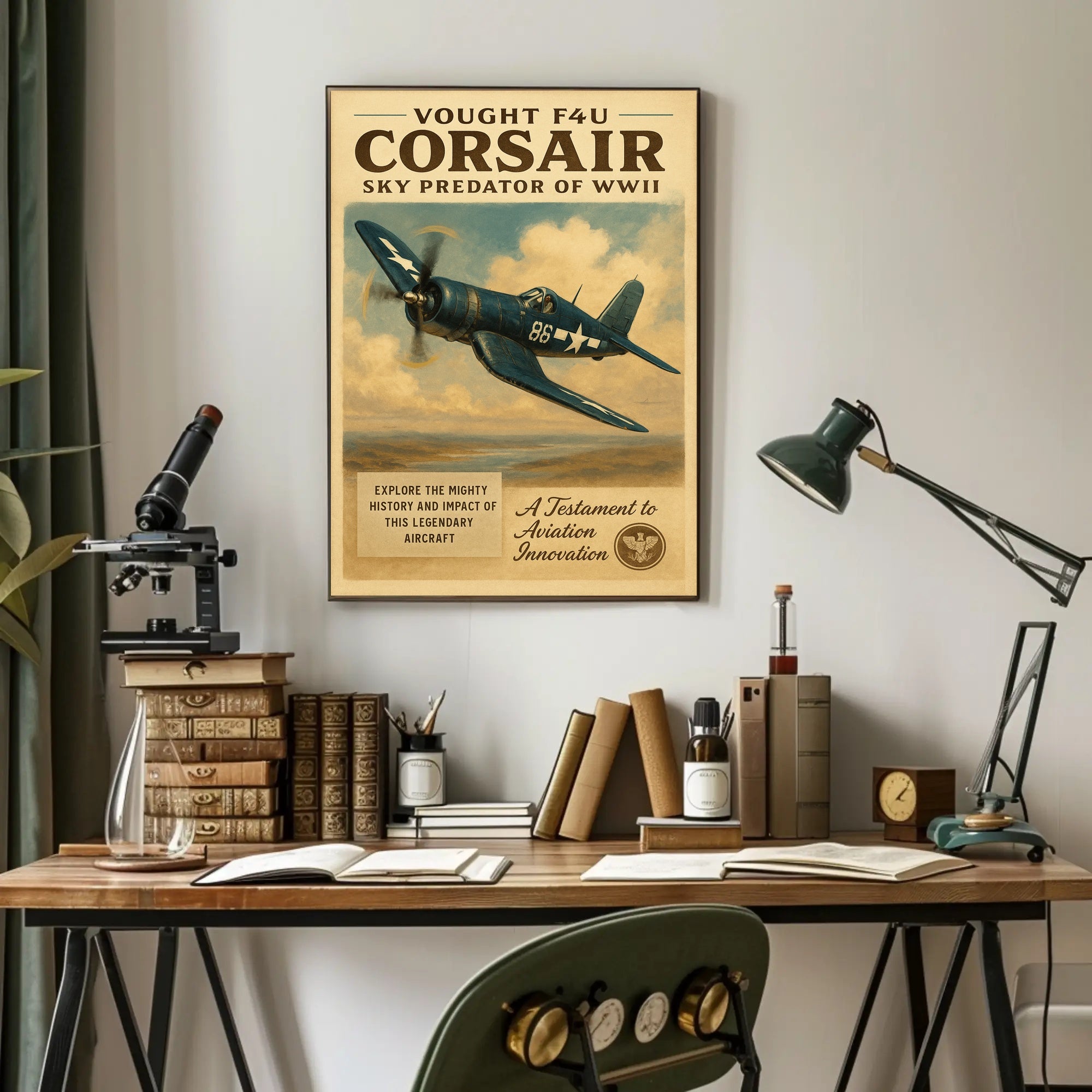 Vought F4U Corsair: Sky Predator of WWII Poster