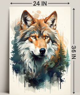 Majestic Wolf In Nature Poster PosterGoat