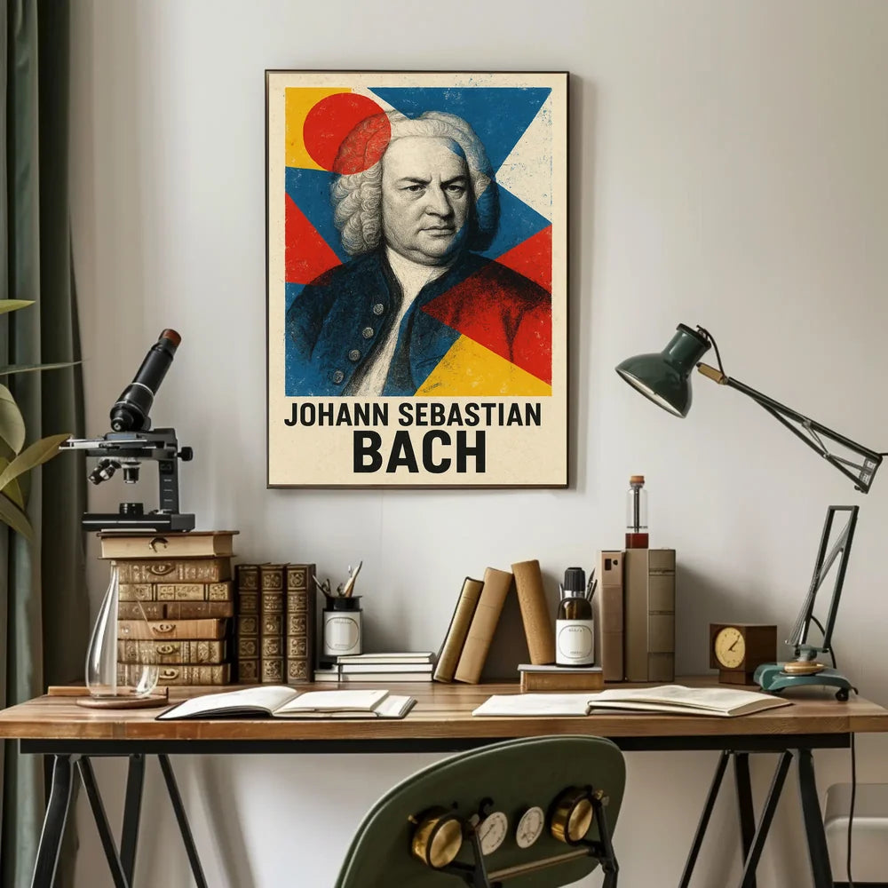 Artistic Johann Sebastian Bach Abstract, Artistic, or Pop Culture Poster