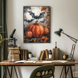 Halloween Whimsy Art Print - Abstract, Artistic Poster