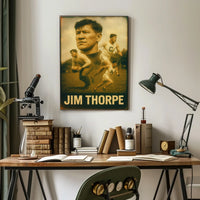 Jim Thorpe Legendary Athlete Poster