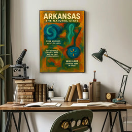 Arkansas The Natural State Poster