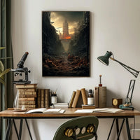 Post-Apocalyptic Cityscape Poster