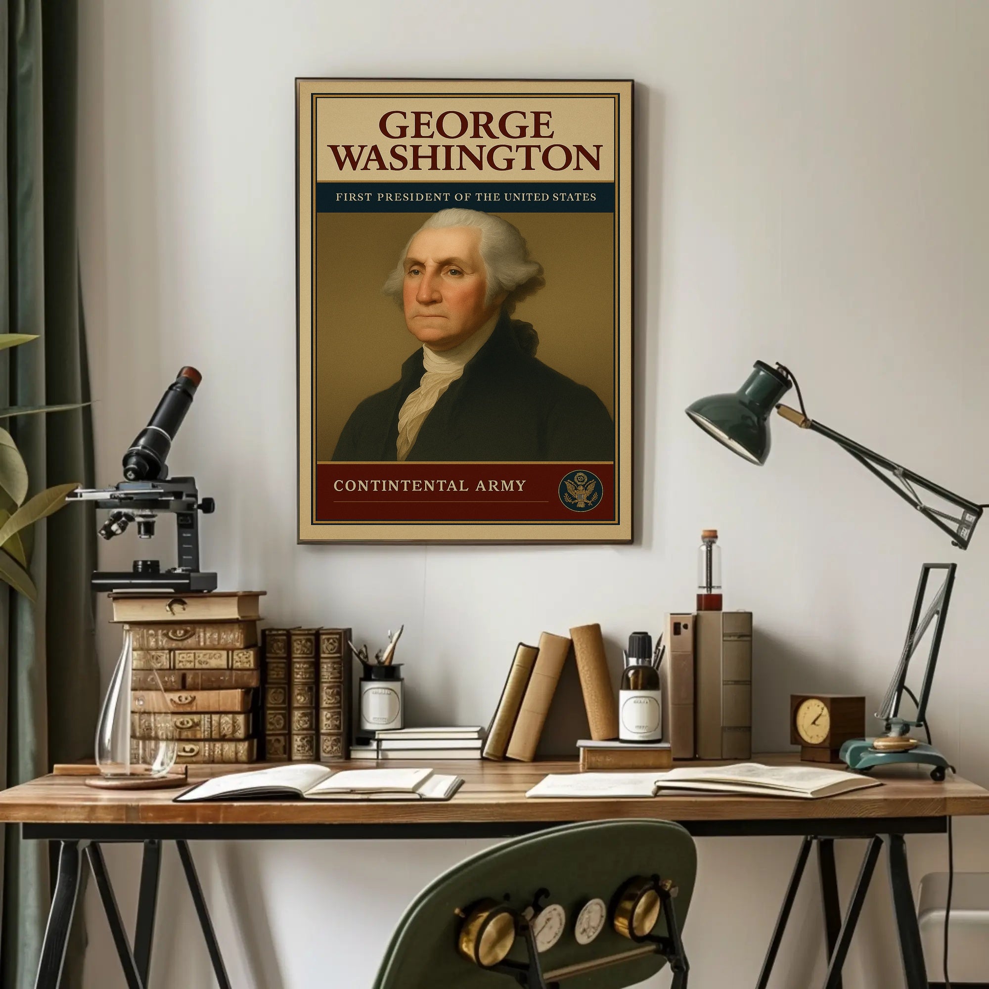 Patriotic Leader Portrait: Historical or Presidential Poster PosterGoat