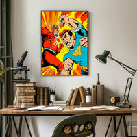 Epic Superhero Showdown Poster