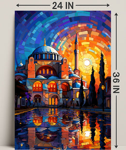 Radiant Reflections Of Architecture Poster