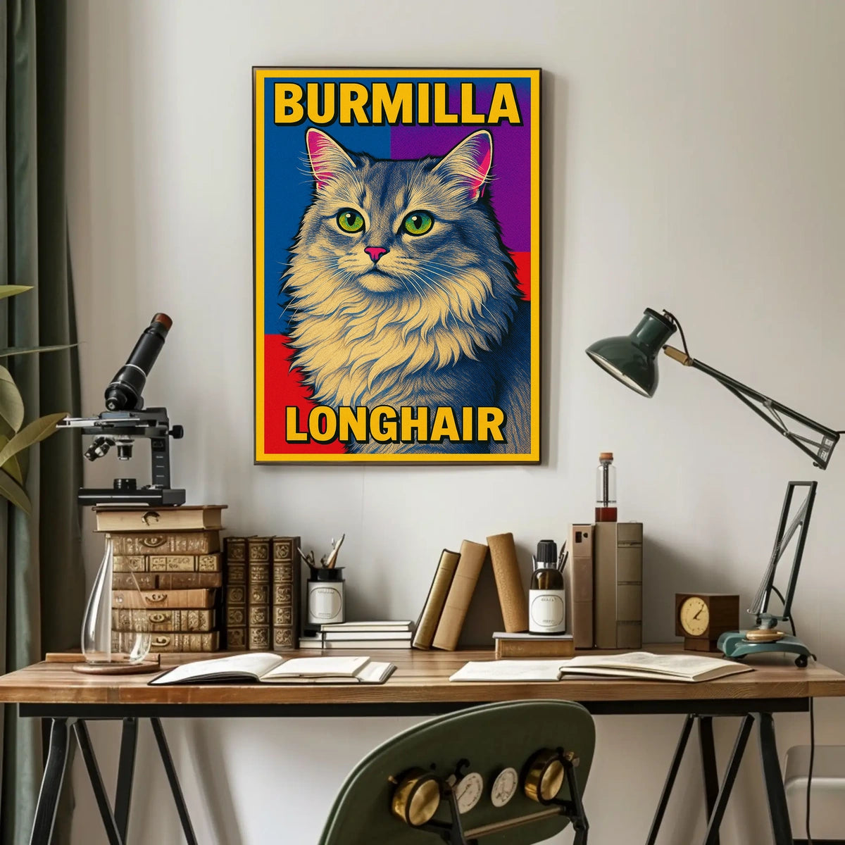Burmilla Longhair Poster