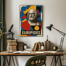 Euripides Greek Playwright Tribute Art Poster