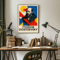 Fyodor Dostoevsky Literary Tribute Art Poster