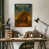 Buffalo Bill Adventure Vintage Art Heritage Poster