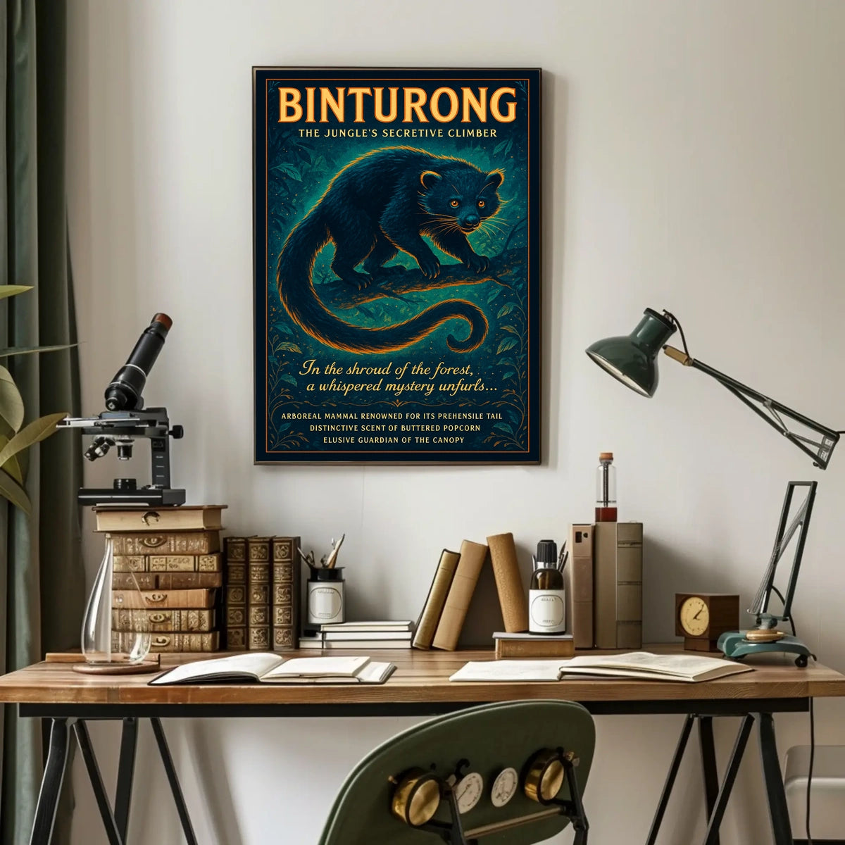 Binturong The Jungles Secretive Climber Poster