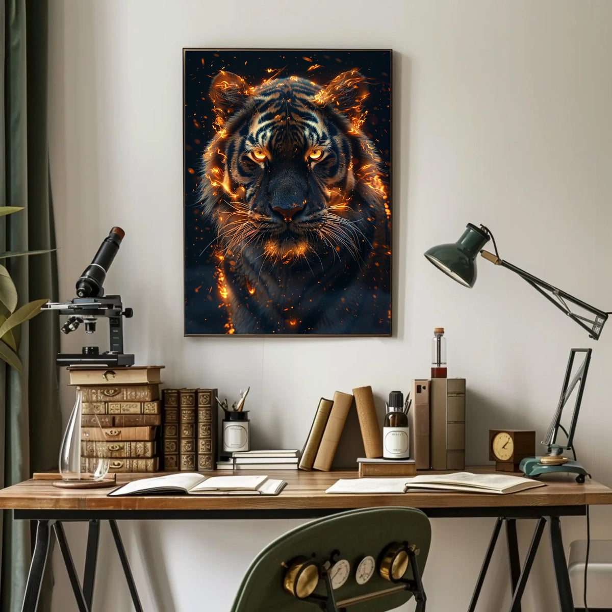 Fiery Tiger Poster