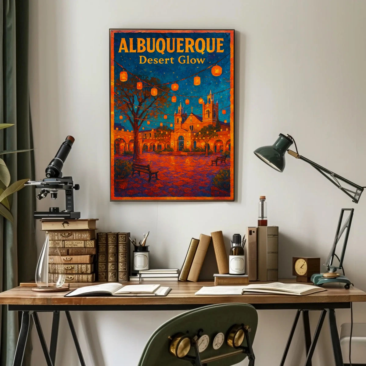 Albuquerque Desert Glow Poster