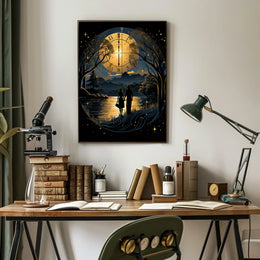 Romantic Cosmic Illusionary Fantasy Art Poster