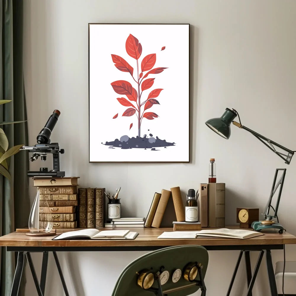 Futuristic Cityscape Neon Art Poster