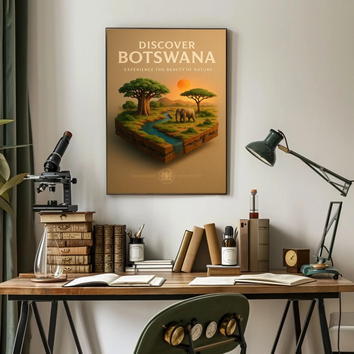 Discover Botswana Poster