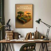 Discover Botswana Poster