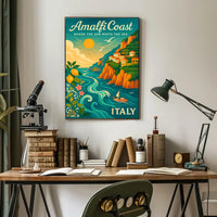Vintage Art Deco Automobile Poster