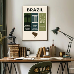 Wonders of Brazil Poster PosterGoat
