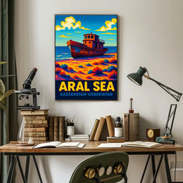 Aral Sea Kazakhstan-Uzbekistan Poster