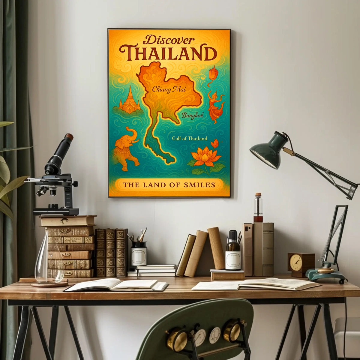 Thailand Travel Landmarks Culture Posters Poster