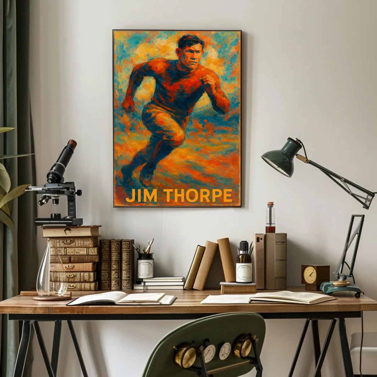 Jim Thorpe Athletic Icon Poster