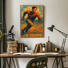Jim Thorpe Athletic Icon Poster