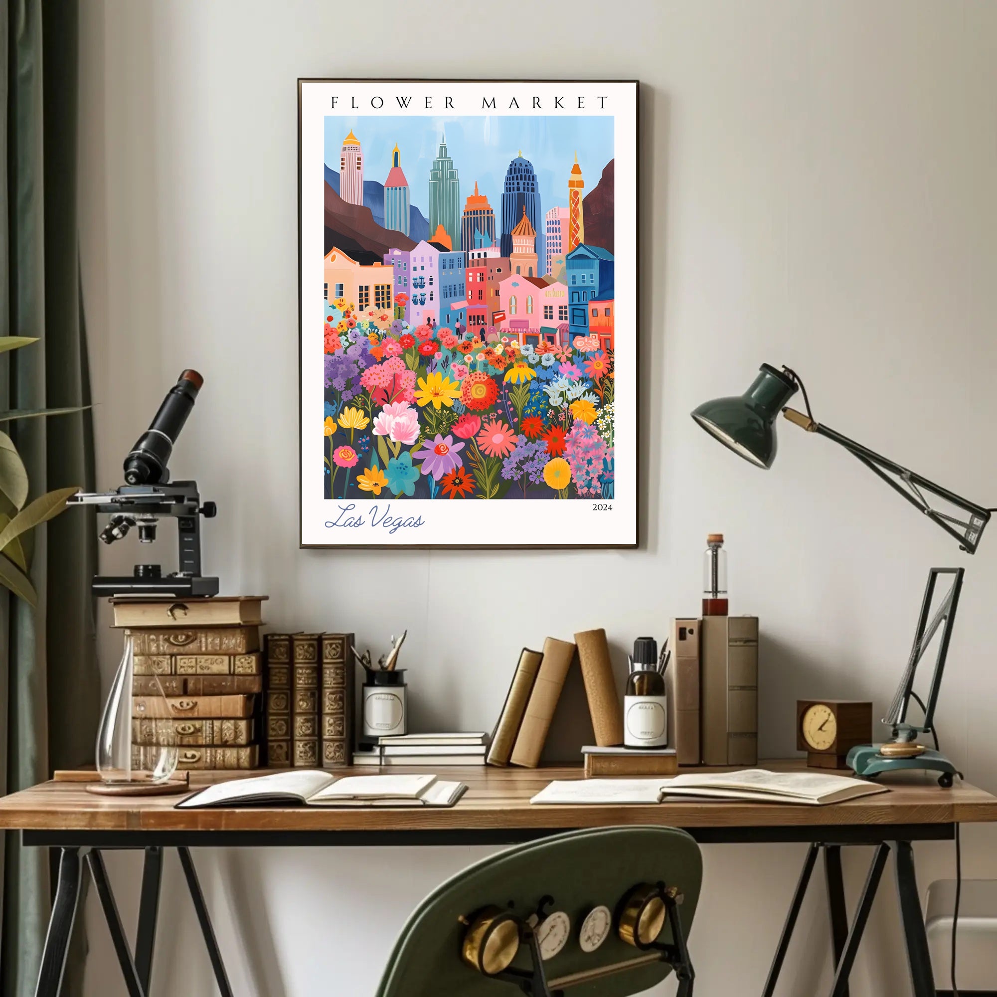 Las Vegas Flower Market 2024 Poster PosterGoat