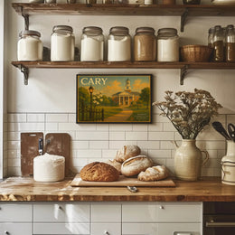 Cary Community Travel Poster Art Print