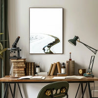 Serene Winter Landscape Art Print - Abstract or Artistic Poster