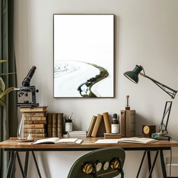 Serene Winter Landscape Art Print - Abstract or Artistic Poster