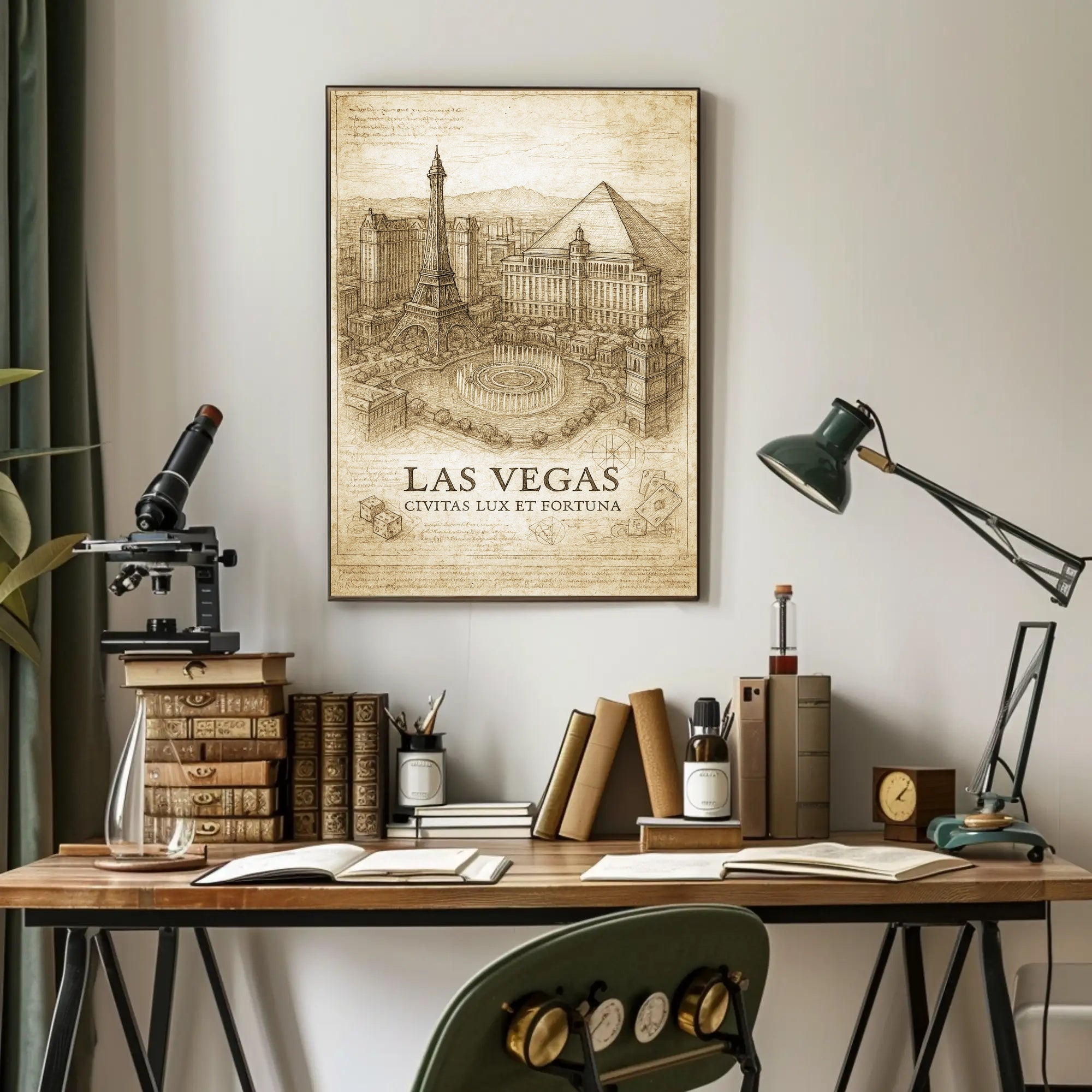 Las Vegas Civitas Lux et Fortuna Poster PosterGoat