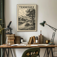 Tennessee Landscape Illustration Poster