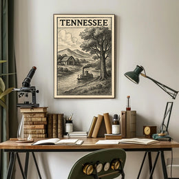 Tennessee Landscape Illustration Poster