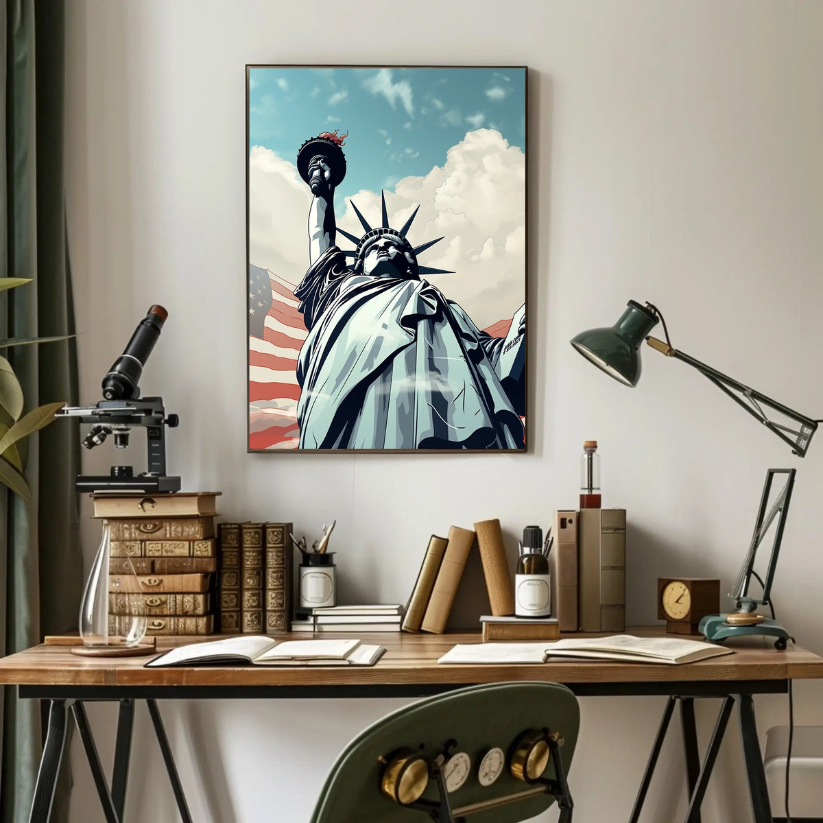 Statue of Liberty Freedom Travel Poster
