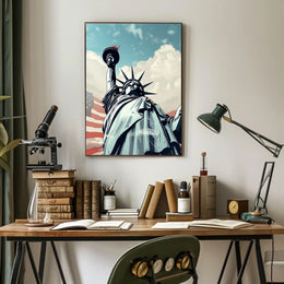 Statue of Liberty Freedom Travel Poster
