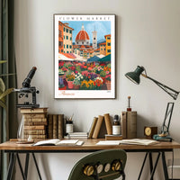Florence Flower Market 2024 Poster PosterGoat