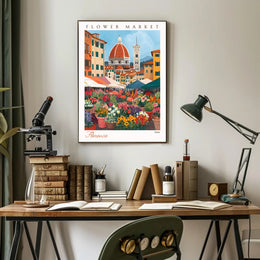 Florence Flower Market 2024 Poster PosterGoat