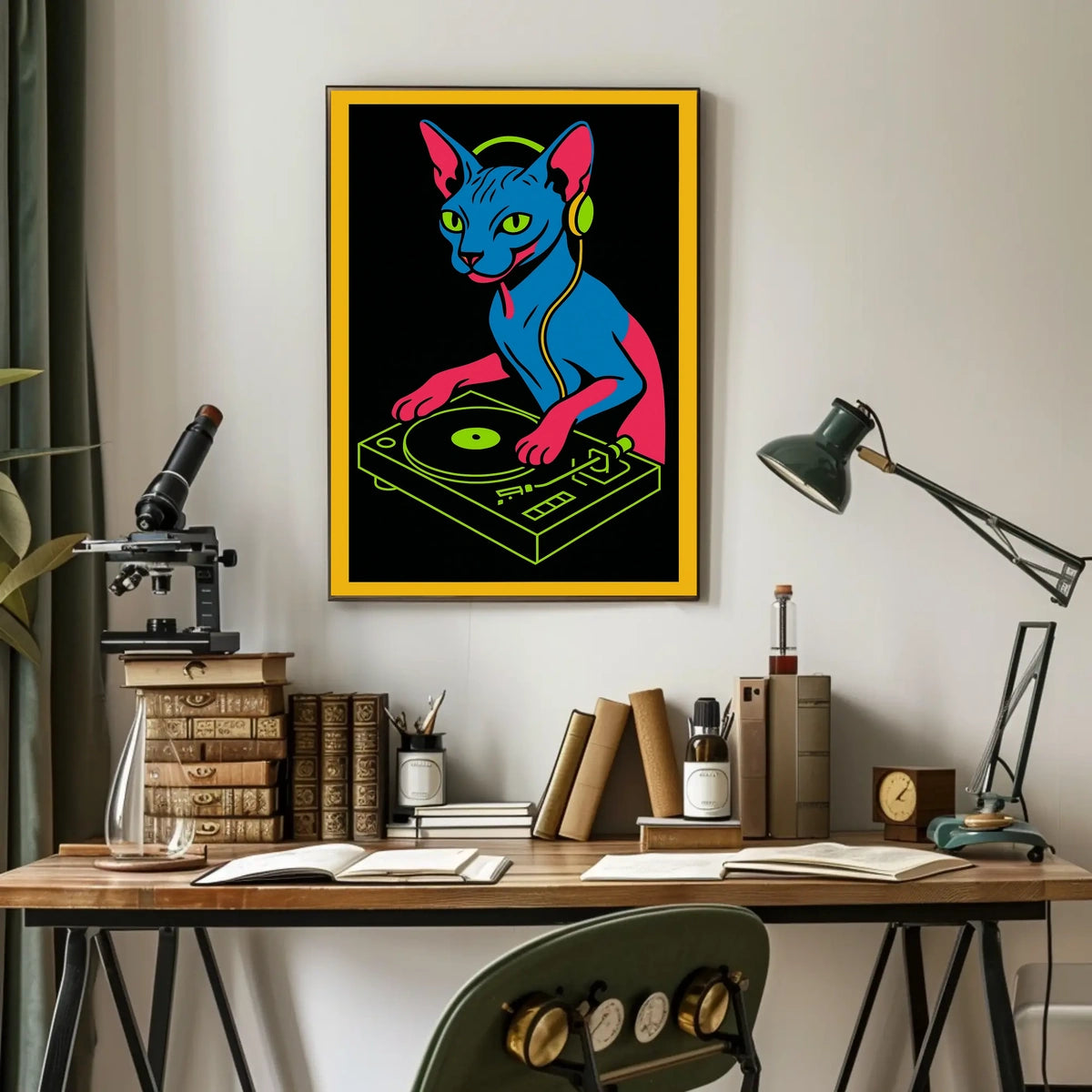 Dj Cat Vibes Poster