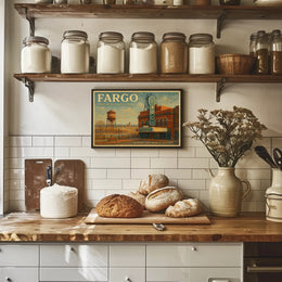 Fargo Travel Poster Where The North Begins