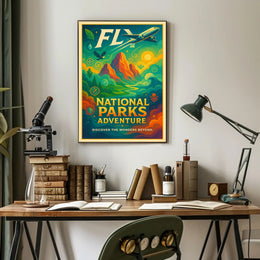 National Parks Adventure Poster Travel Wall Art