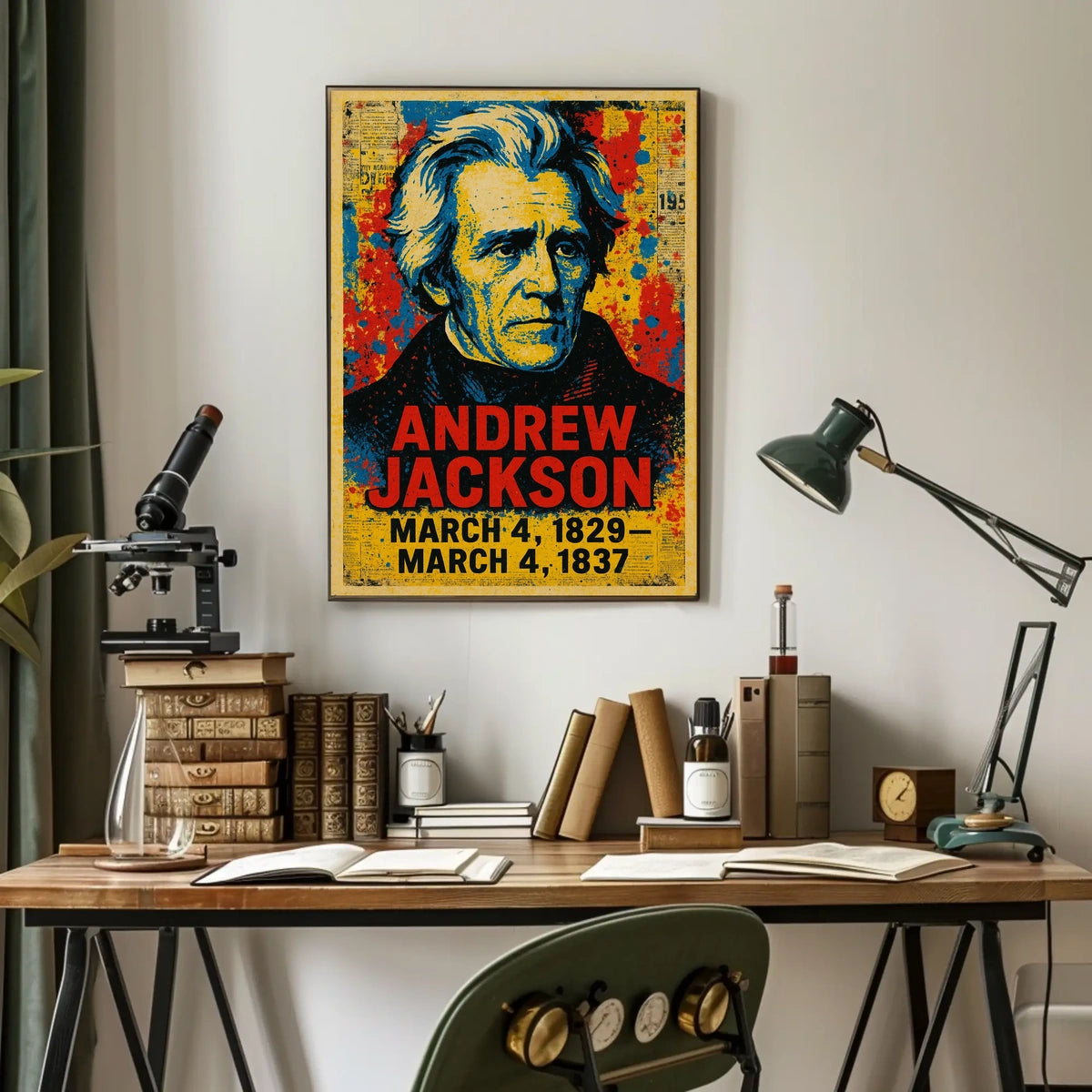 Andrew Jackson 7th President of the United States Street Art Mashup Poster