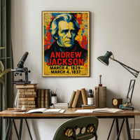 Andrew Jackson 7th President of the United States Street Art Mashup Poster
