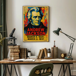 Andrew Jackson 7th President of the United States Street Art Mashup Poster