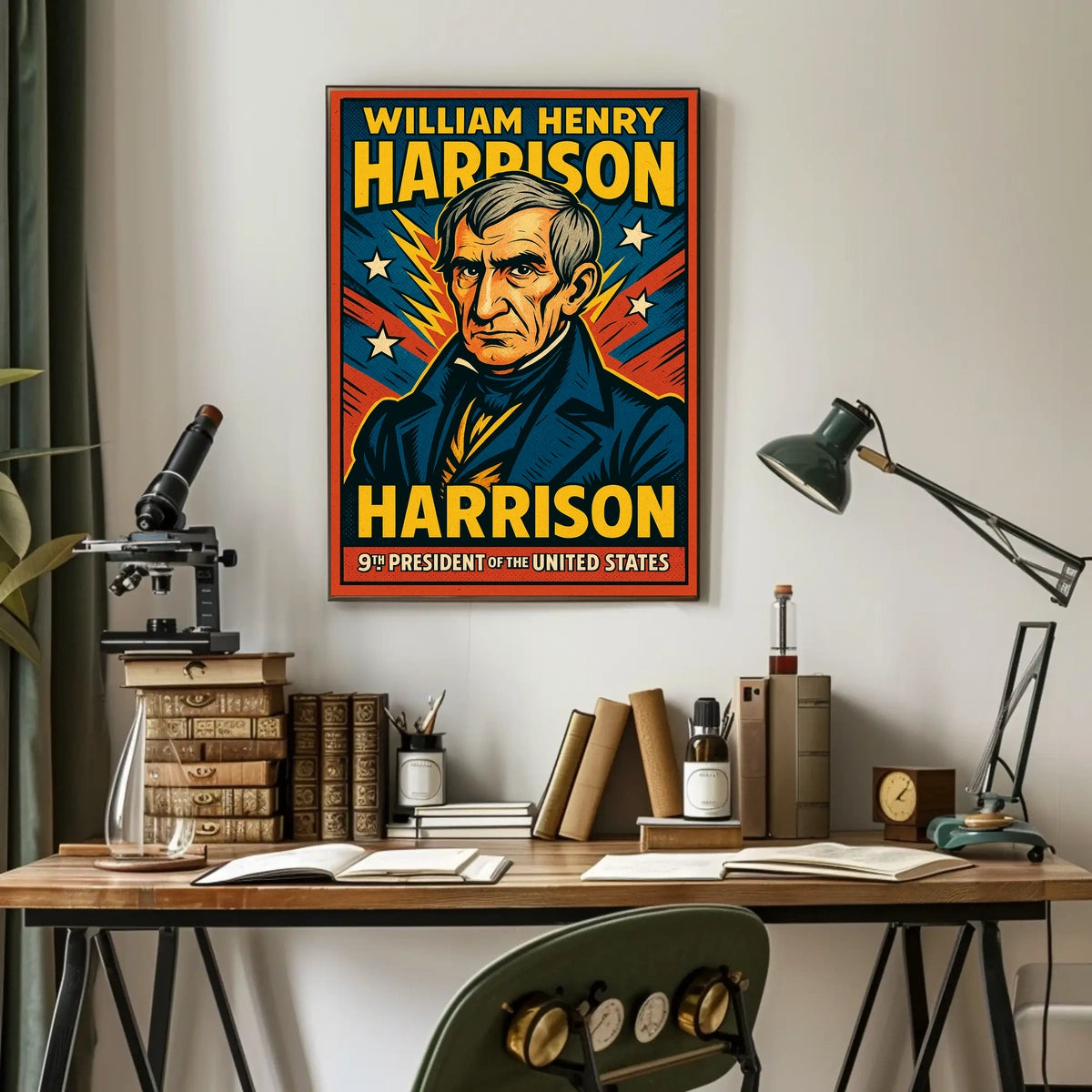 William Henry Harrison Ninth President Poster Wall Art