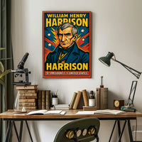 William Henry Harrison Ninth President Poster Wall Art