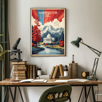 Washington D.C. Vintage Travel Poster