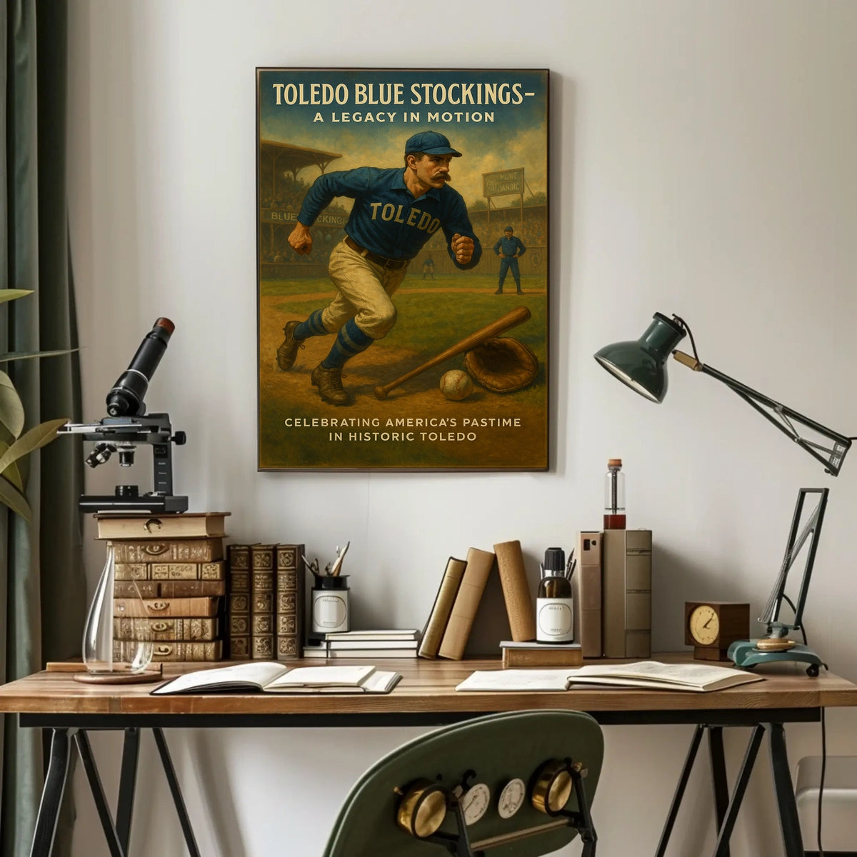 Toledo Blue Stockings A Legacy In Poster