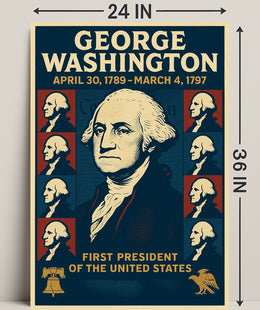 George Washington 1st President Poster PosterGoat